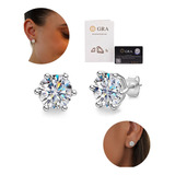 Brinco Diamante Moissanite Certificada