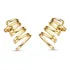 Brinco Ear Cuff Aros Lisos Banhado A Ouro 18k