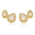 Brinco Ear Cuff  Duas Gotas Cravejado De Zircônias Cristal