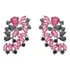 Brinco Ear Cuff London Zirconia Rubi Prata 925 Br1490