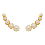 Brinco Ear Cuff Perolas