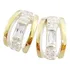 Brinco Elegante Em Prata 925 Com Ouro 14k Design Atemporal