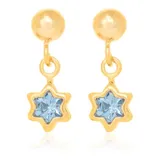 Brinco Estrela Com Cristal