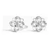 Brinco Feminino De Ouro18k Delicado Flor Com Diamante Luxo