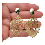 Brinco Feminino Grande Dourado