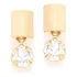 Brinco Feminino Infantil Cristal Pendurado Rommanel 524634 Cor Dourado