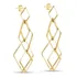 Brinco Feminino Losango Clássico Ouro 18k