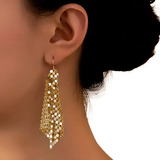 Brinco Feminino Malha Dourado