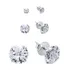 Brinco Feminino Prata 925 Diamante Cz Luxuoso Moderno