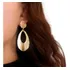 Brinco Festa Feminino Delicado Dangle Feminino Vazado Dourad