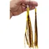 Brinco Fitas Metalizadas Dourado O Par Adereço Carnaval
