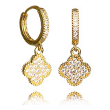 Brinco Flor Argola Click