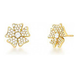 Brinco Flor Delicada Zirconias