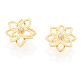 Brinco Flor Vazada Com