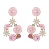 Brinco Floral Semi Joias