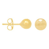 Brinco Folheado Ouro Bolinha