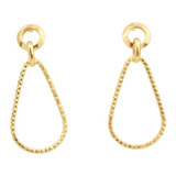 Brinco Gota Diamantada Em