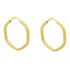 Brinco Infantil Argola Sextavada Ouro 18k750 Segundo Furo