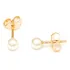 Brinco Infantil Banho Ouro Pérola 5mm Antialérgico 0-24m