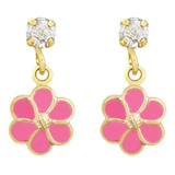 Brinco Infantil Florzinha Rosa