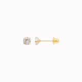 Brinco Infantil Pedrinha 3mm
