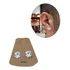 Brinco Italiana Masculino Zirconia 10 Mm +colar Ponto De Luz
