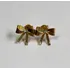 Brinco Lacinhos De Prata Banhado Em Ouro  (cod 2147)