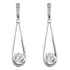 Brinco Longo Aço Cirúrgico Feminino Antialérgico Colorido Cor Cristal