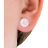 Brinco Masculino 7mm De Prata Legítima Ponto De Luz