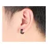 Brinco Masculino Feminino Combo De Pressão 3 Pares Aço 316l Cor Preto-prata