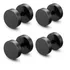 Brinco Masculino Feminino Falso Alargador Preto Kit 2 Pares