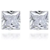 Brinco Masculino Zirconia Quadrado