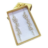 Brinco Noiva Dourado Zirconia