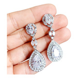 Brinco Noiva Zirconia Prata
