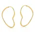 Brinco Ouro 18k 750 Argola Coracao Adulto 1.9cm