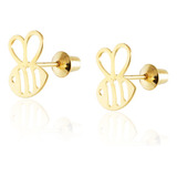 Brinco Ouro 18k Abelha