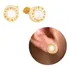 Brinco Ouro 18k Cravejado Banhado Pedra De Zircônia Fg Par
