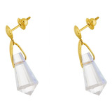 Brinco Ouro 18k Cristal