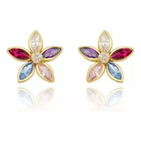 Brinco Ouro 18k Flor