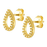 Brinco Ouro 18k Gota