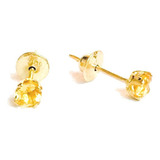 Brinco Ouro 18k Pedra