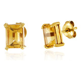 Brinco Ouro 18k Topazio