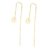 Brinco Ouro 18k Trevo