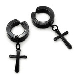 Brinco Par Argola Crucifixo