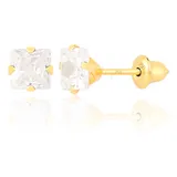 Brinco Pedra Ouro 18k