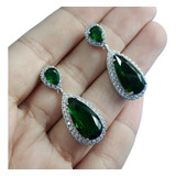 Brinco Pedra Zirconia Prata