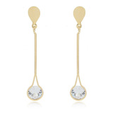 Brinco Pendulo Cristal Zirconia