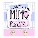 Brinco Perola Para Clientes 100 Pares Tag Um Mimo Promoção