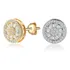 Brinco Pizza Folheado Ouro18k Com Zircônia