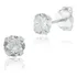 Brinco Ponto De Luz Prata 925 Zirconia Solitário Luxo 4 Mm
